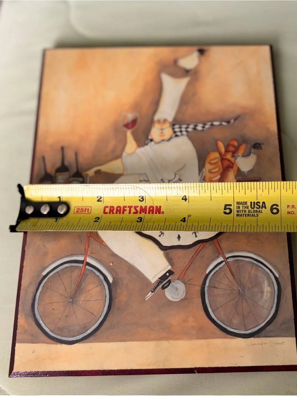 Vintage Chunky on Chef Bicycle Wall Art Print - Bread & Wine Delivery